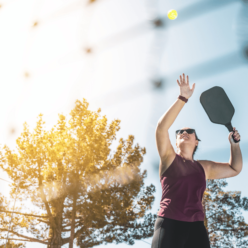 Playing pickleball in Arusha, Tanzania
